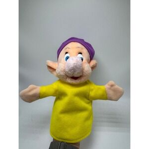 Vintage Disney Dopey Hand Puppet Disneyland Walt Disney World Snow White 7 Dwarf